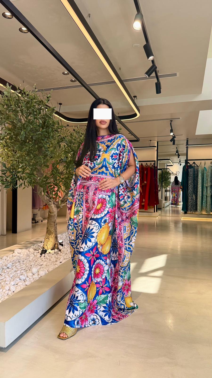 Summer floral kaftan  - Floral Drapes
