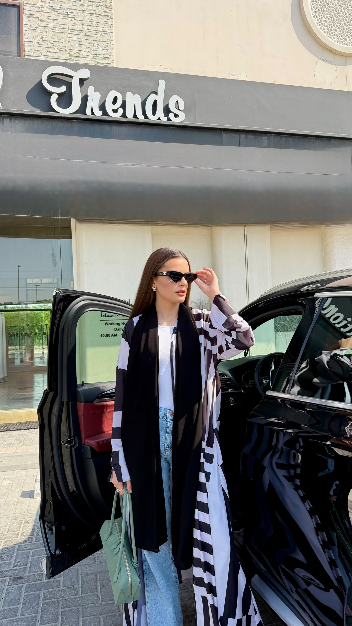 Whimsical Abaya - Bold Stripes