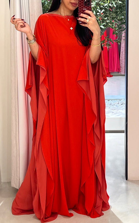 Hot Red Flow •Closed Shoulders•