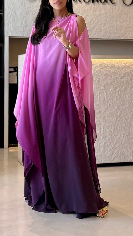 Flow ombré pink x purple - open shoulders