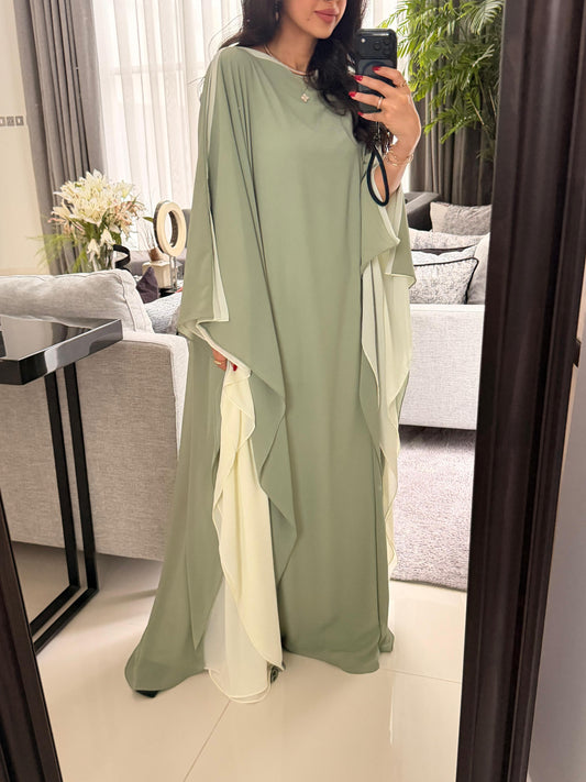 Mint green  Flow• closed  shoulders•