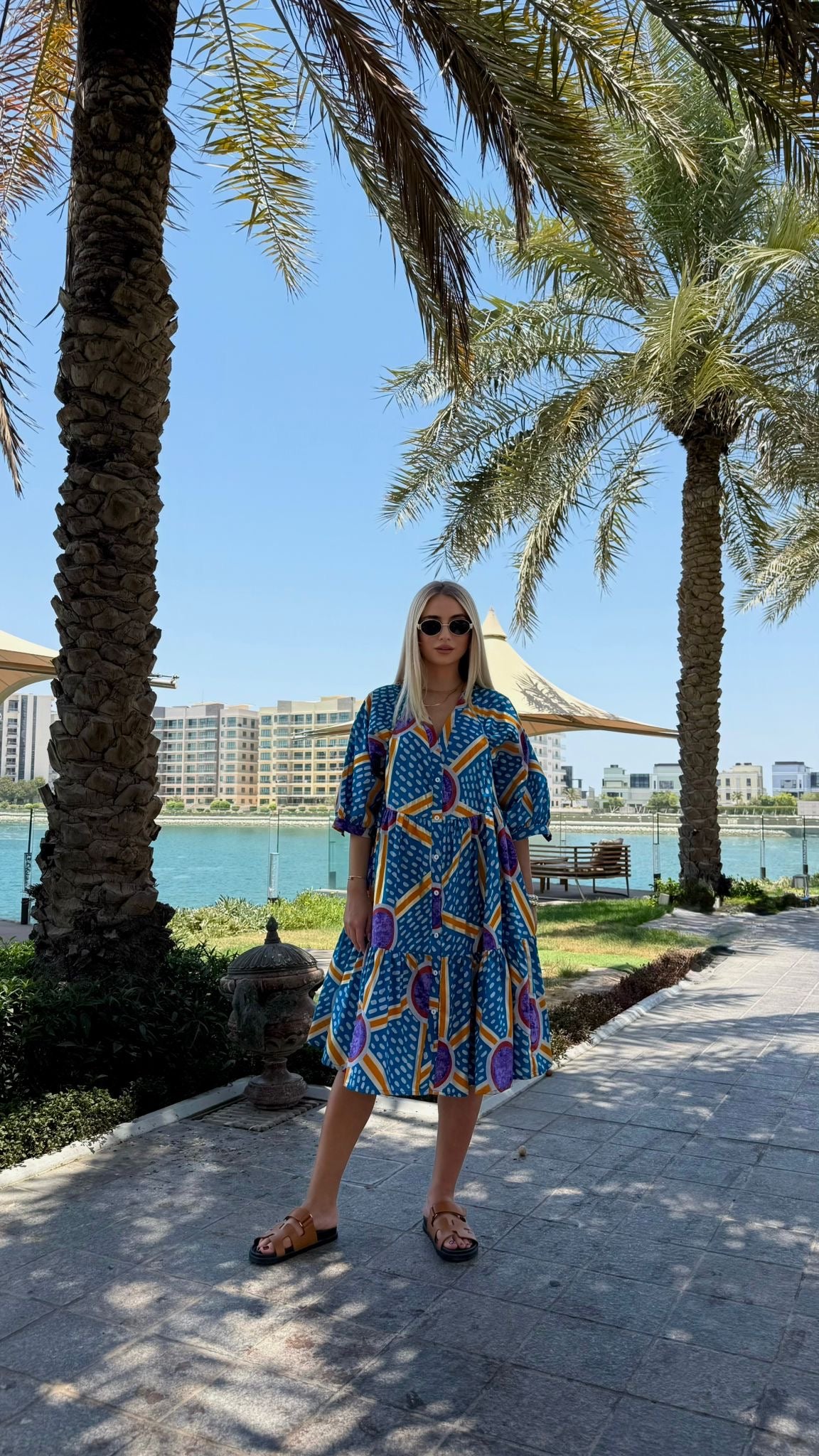 Summer Collection - Printed Blue Dress