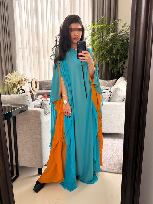 Blue x orange Flow• closed shoulders•