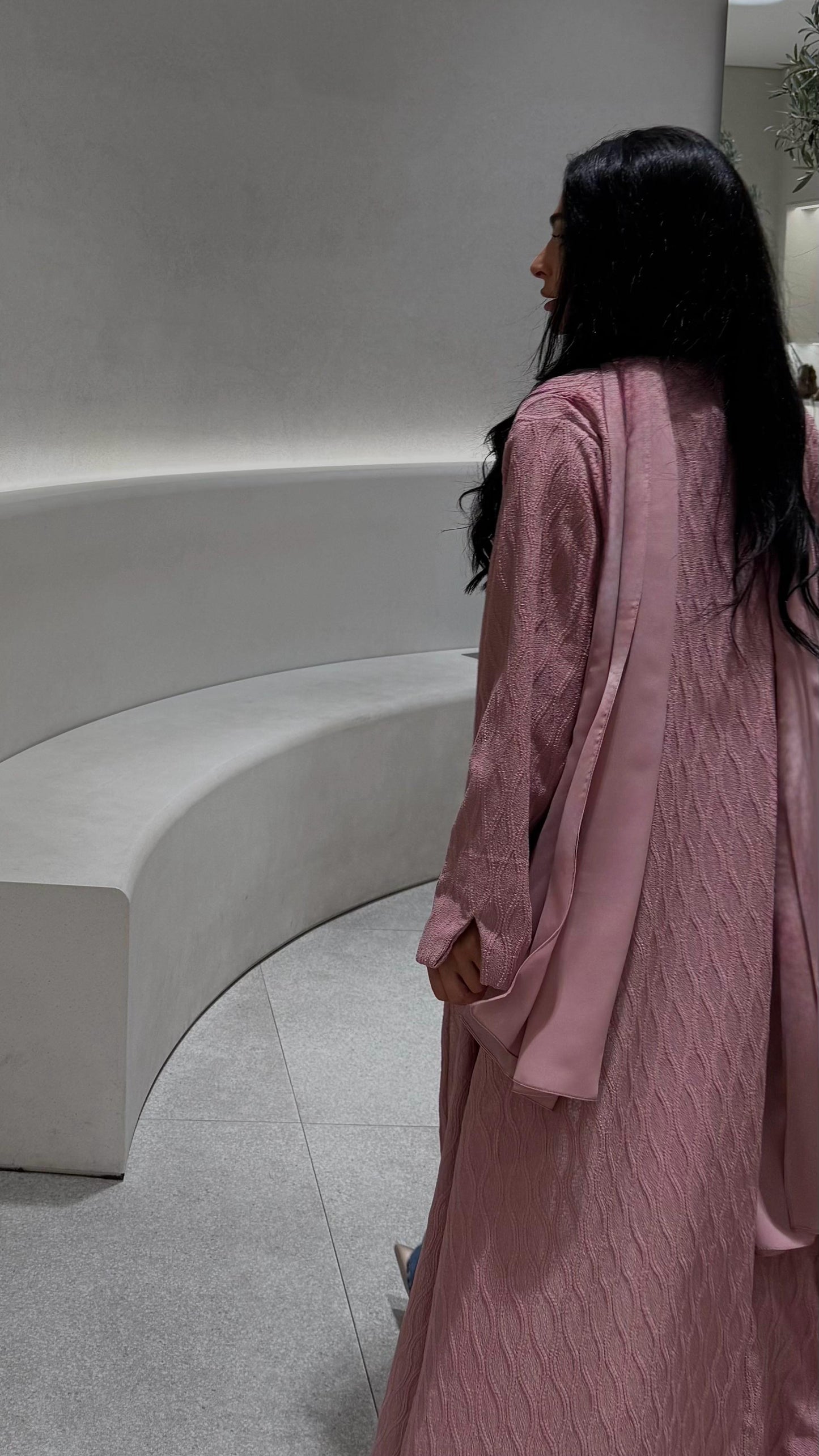 The Basic Abaya -Dusty Rose