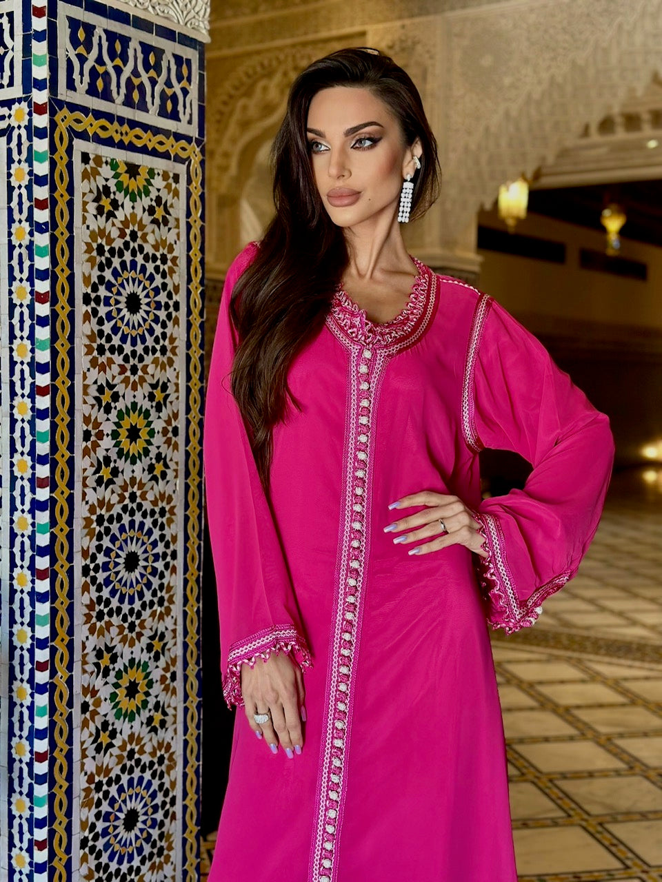 Morrocan Kaftan - pink