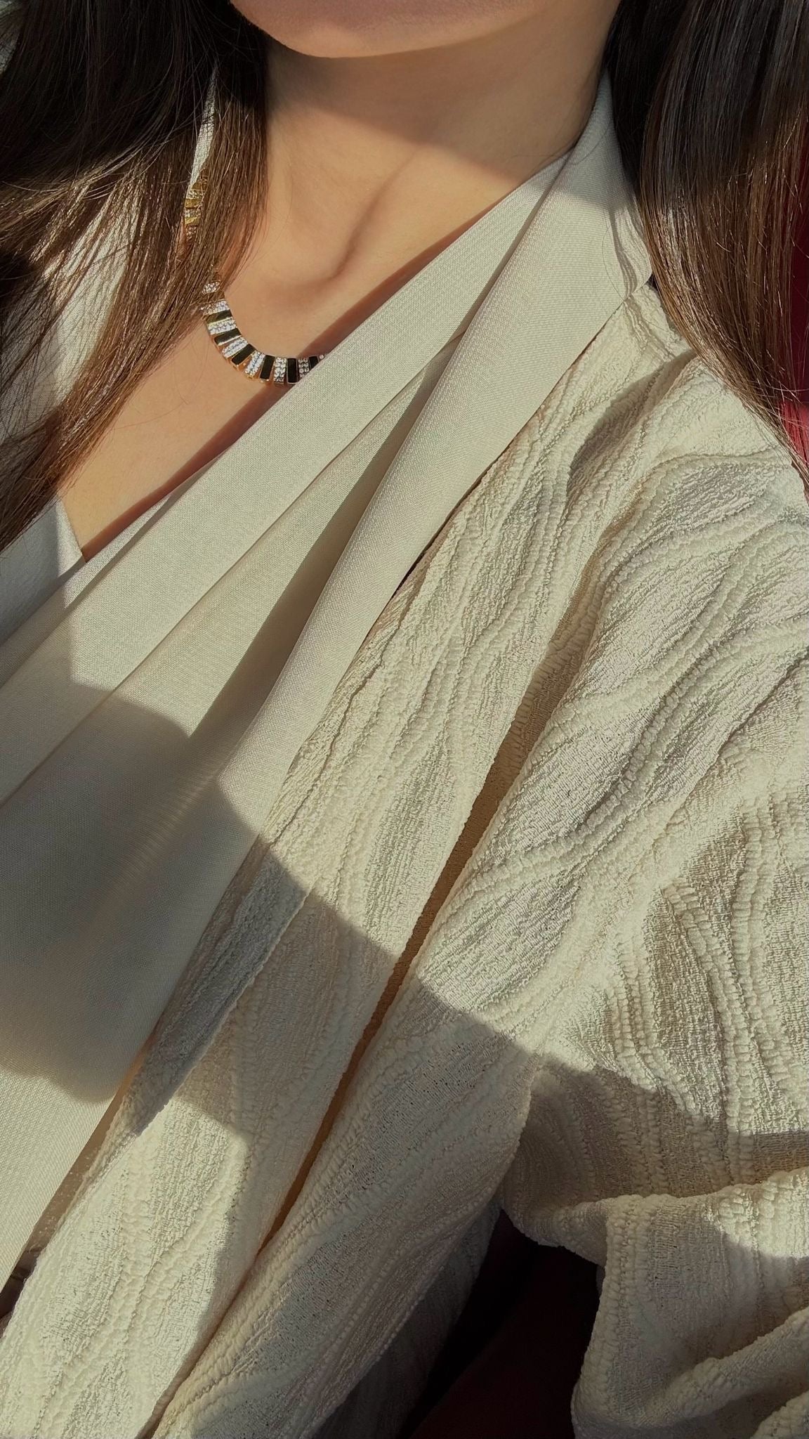 The Basic Abaya -Crème