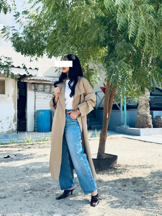 Winter Trench Coat- Beige