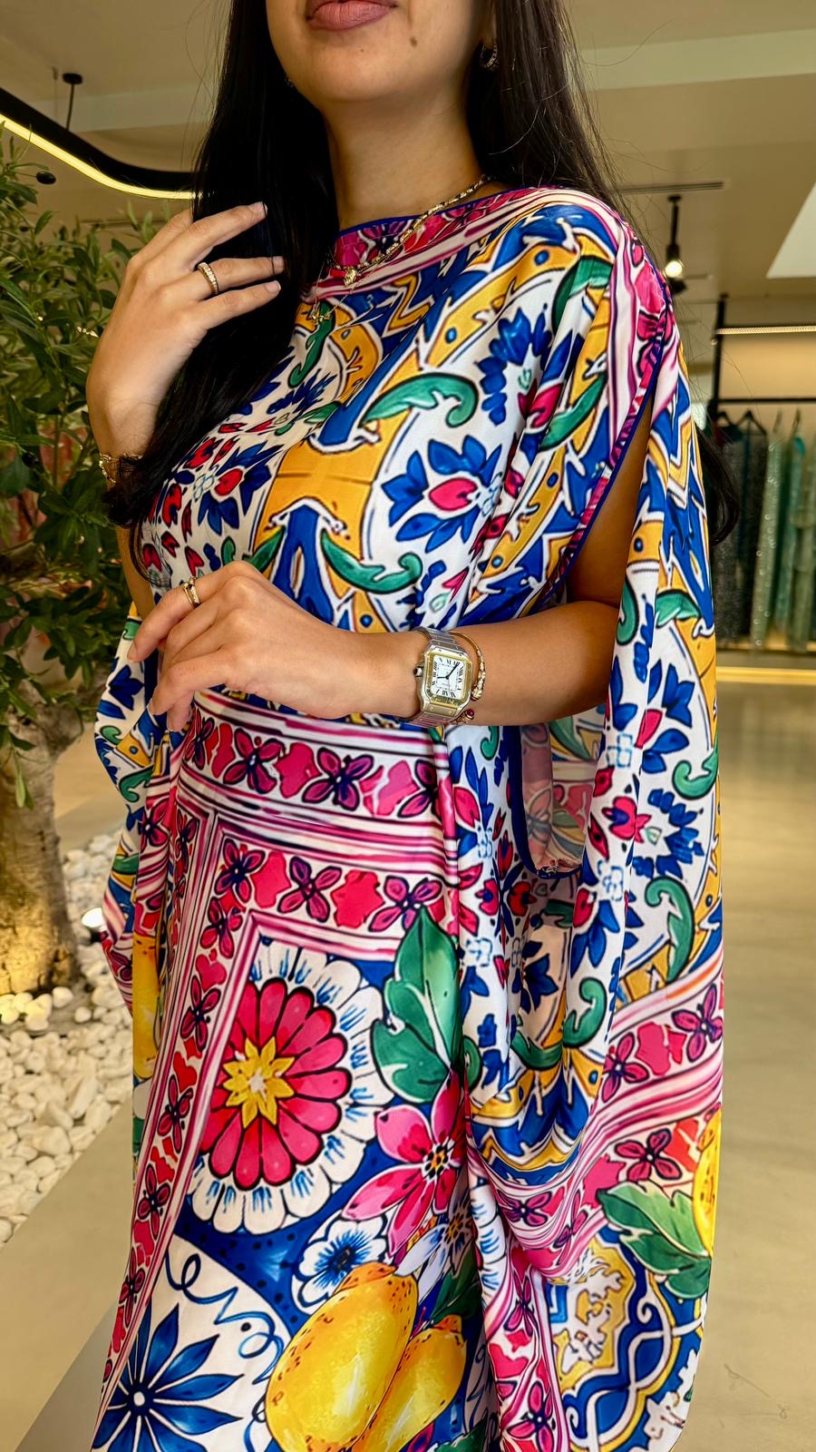 Summer floral kaftan  - Floral Drapes