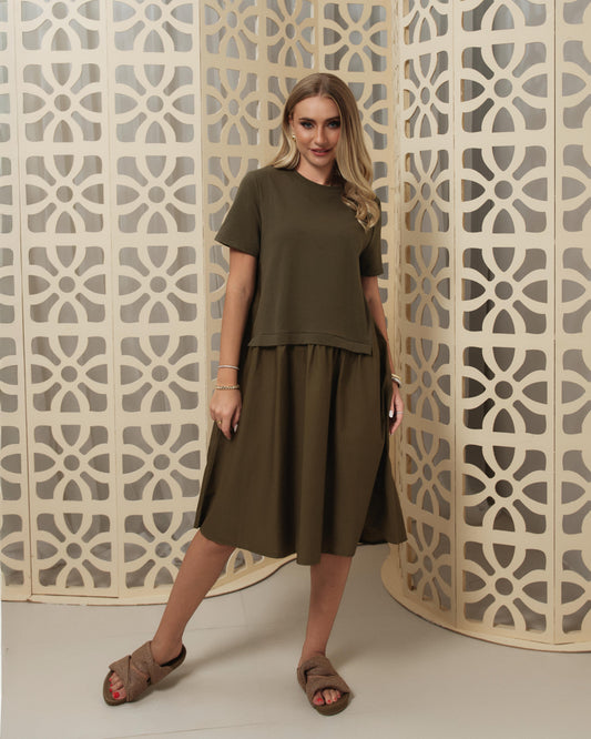 TT Basic Summer Dress- Olive