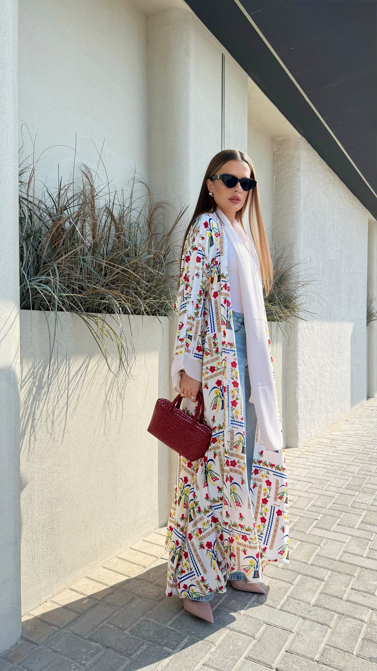 Whimsical Abaya - microflorals