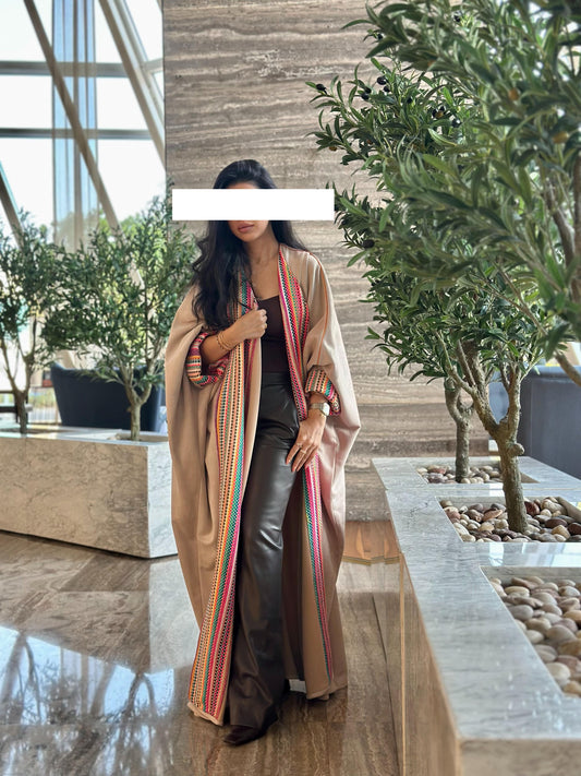 Chamois Winter Bisht- Desert fiesta