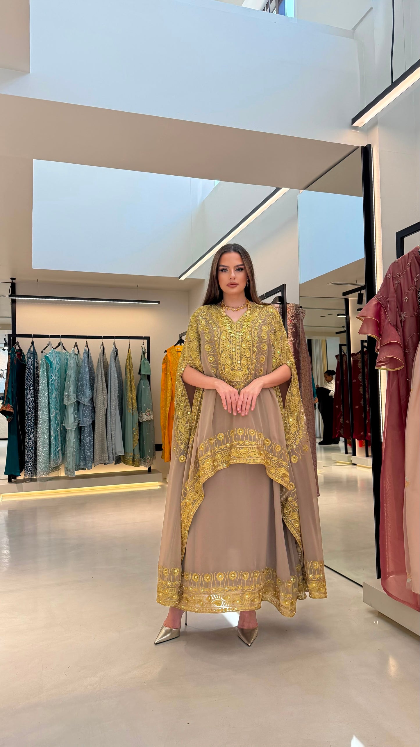 Cape Nashel Jelwa kaftan - Sand