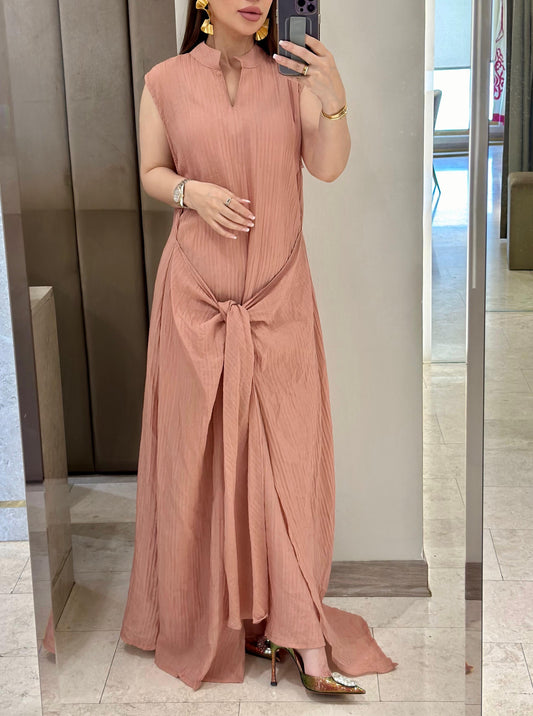 Eid Dresses - Nude Drapes dress