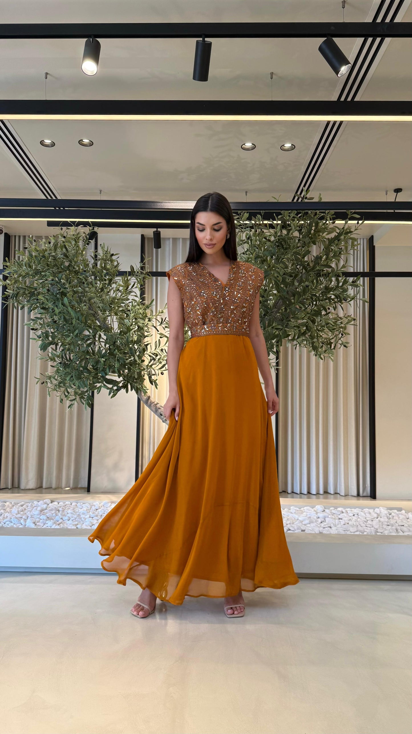 Jelwa Kaftan/ Dress- Copper