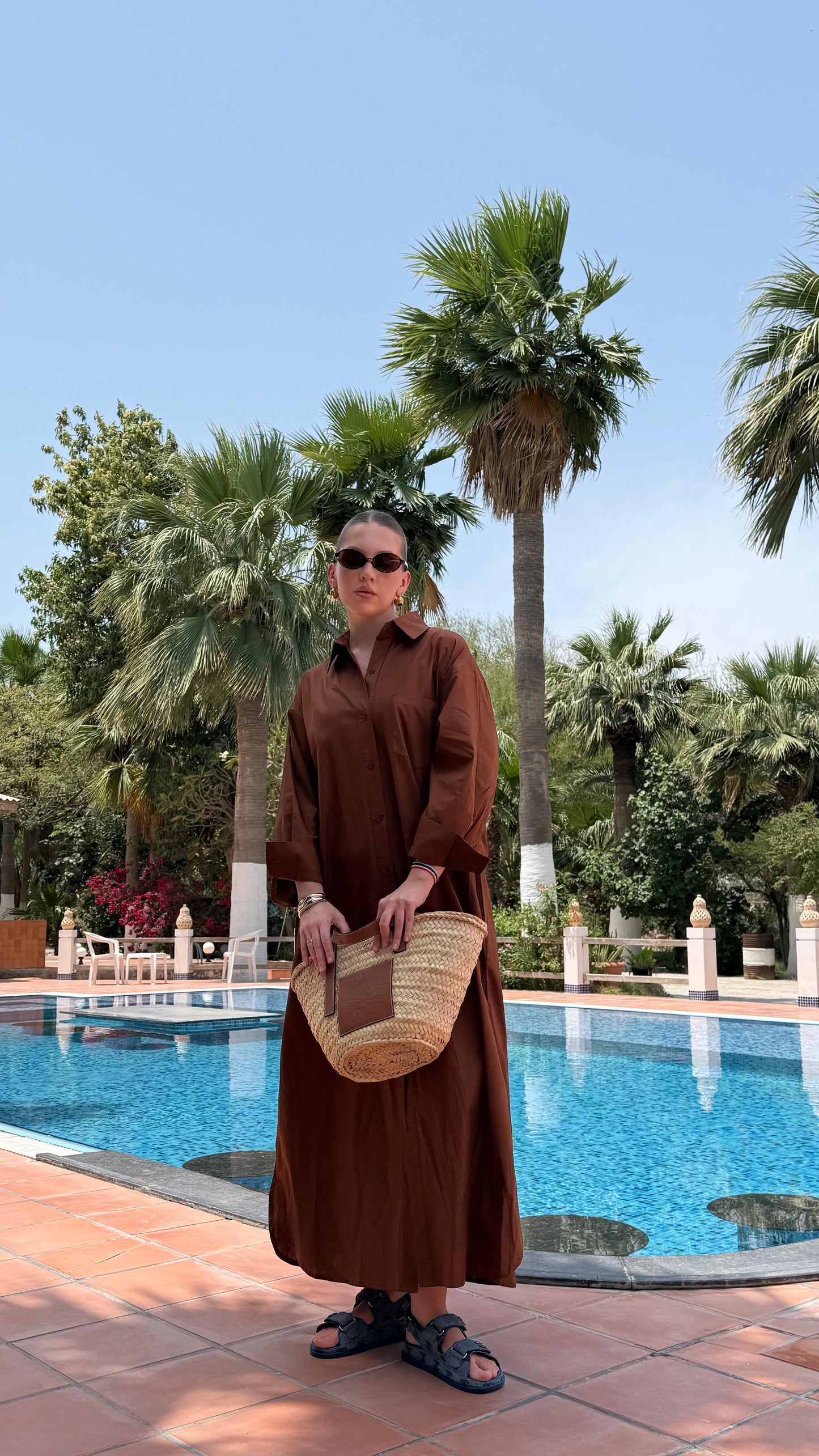 TT Summer Longline Shirt/Dress- Mocha