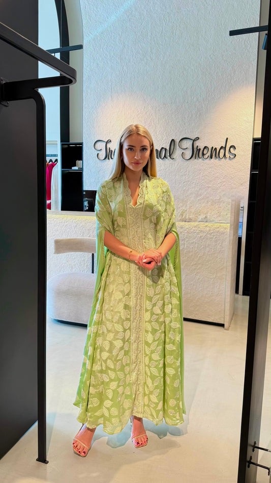 Cape Jelwa kaftan -Lime