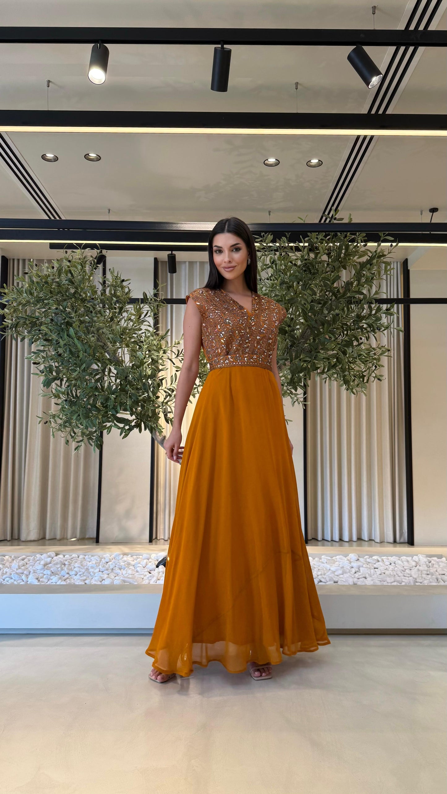 Jelwa Kaftan/ Dress- Copper