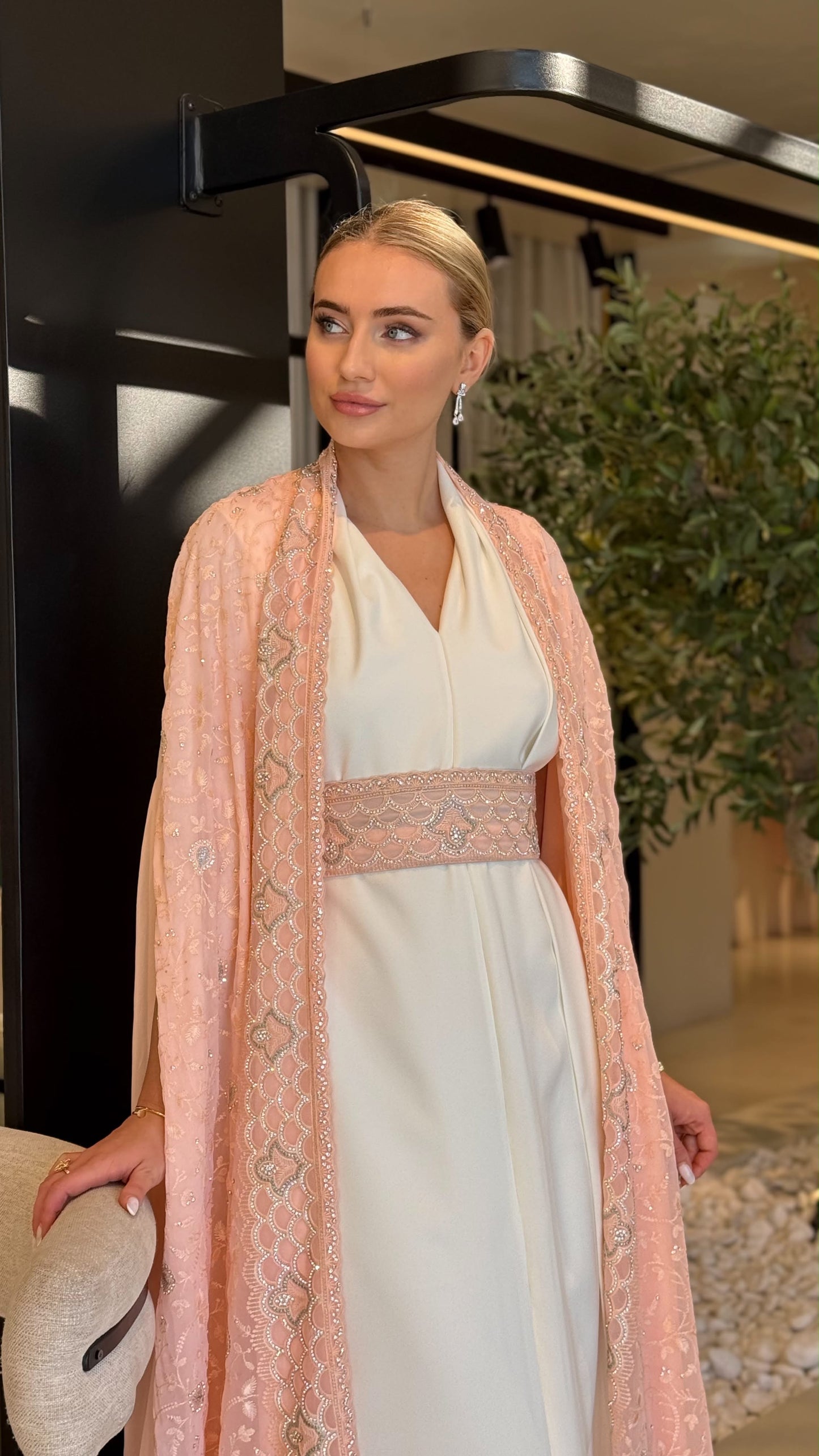 Two piece Cape - peach