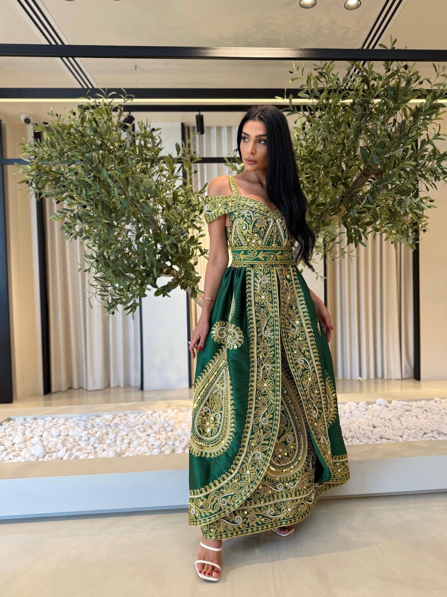 Jelwa Nashel Bridal Dress - Green 3