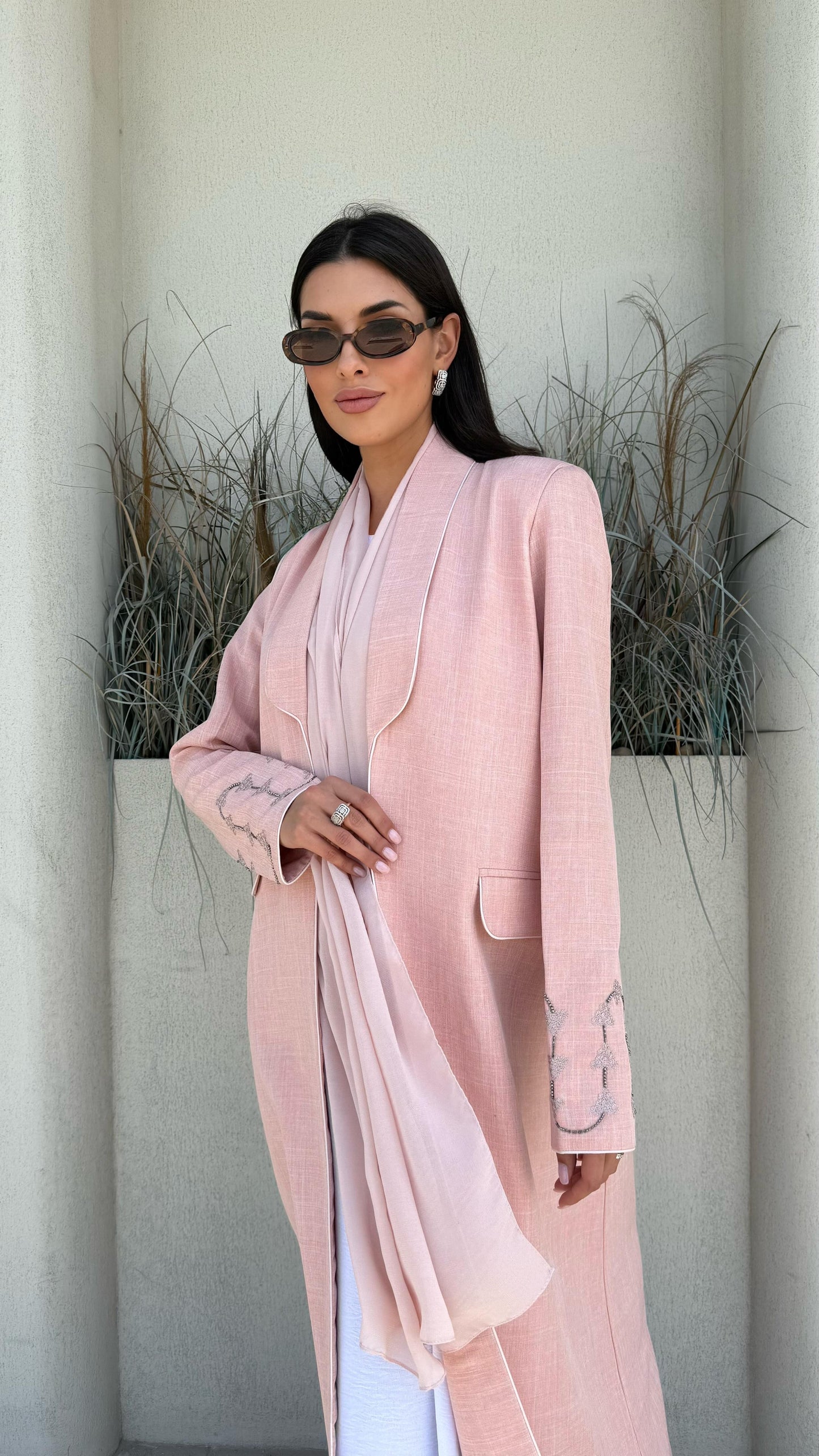 Abaya -pink Blazer