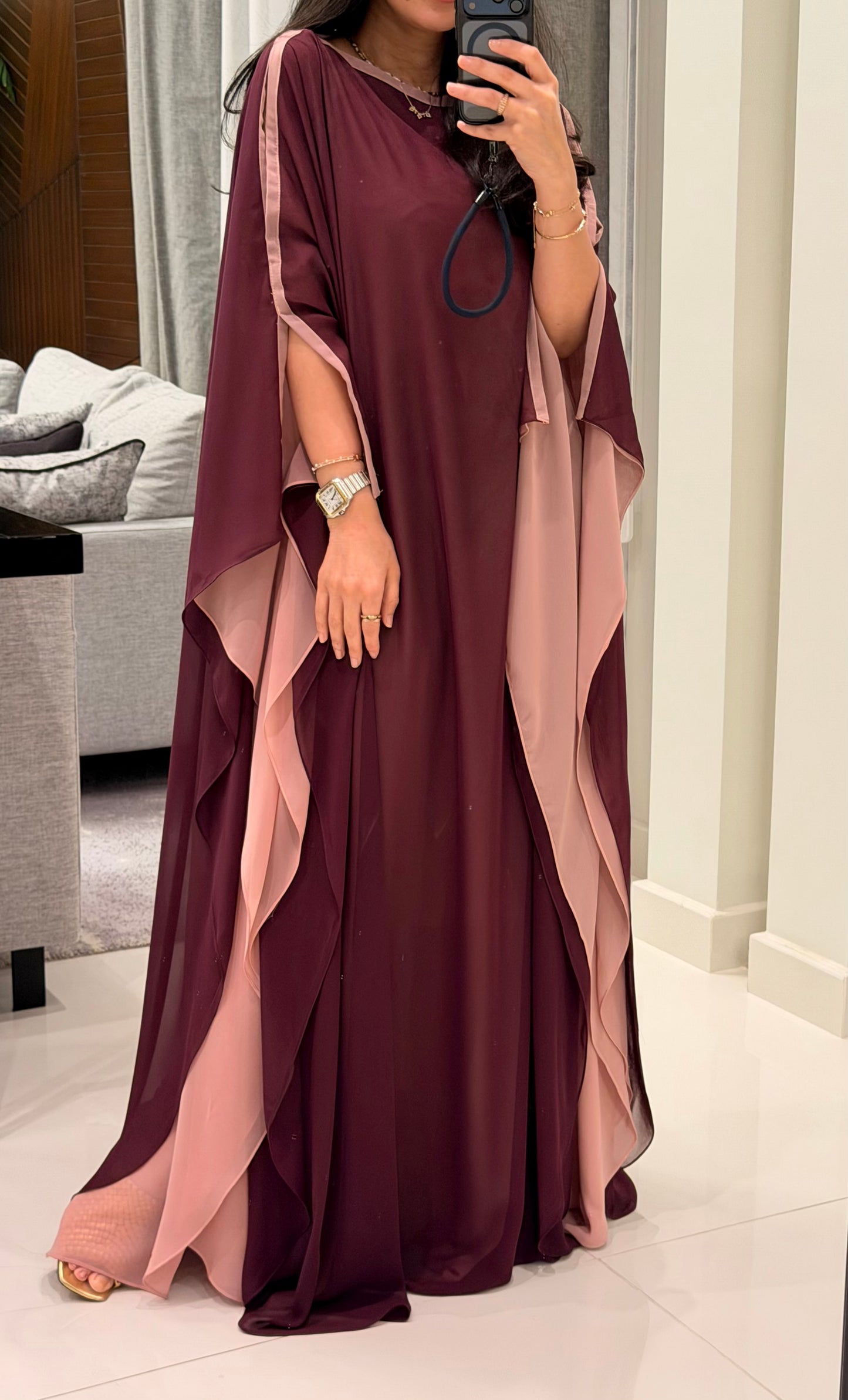 Flow dark plum x pink- Closed shoulders