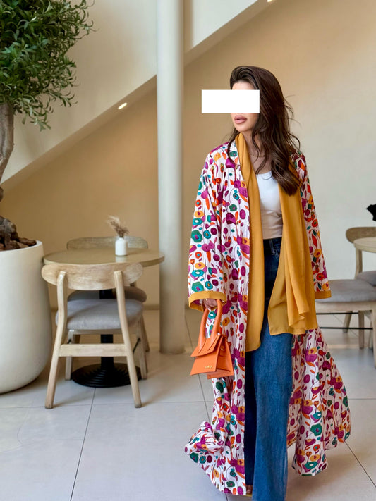 Summer Abaya-  Gardenia