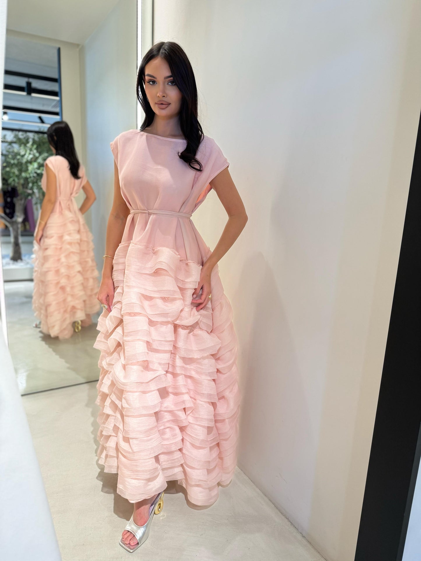 Forever Ruffles Short sleeves - powder pink