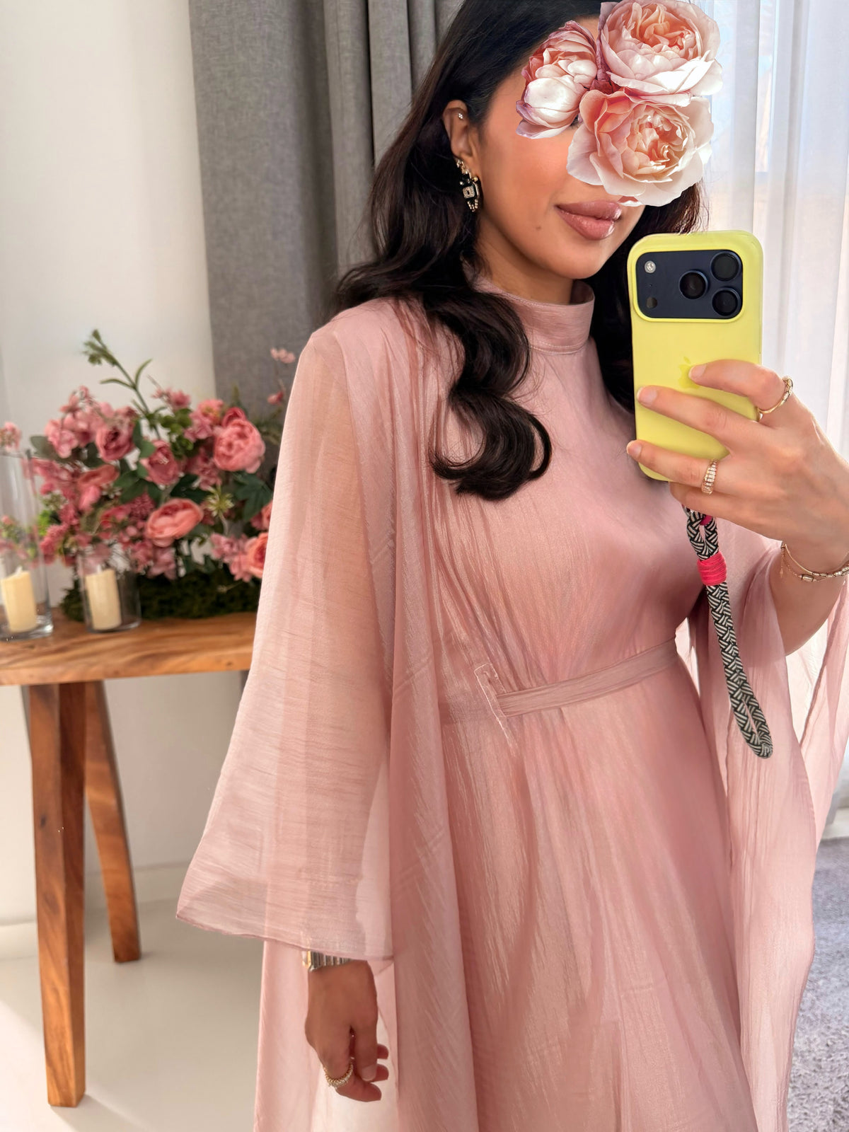 Organza Flow  - Powder Pink