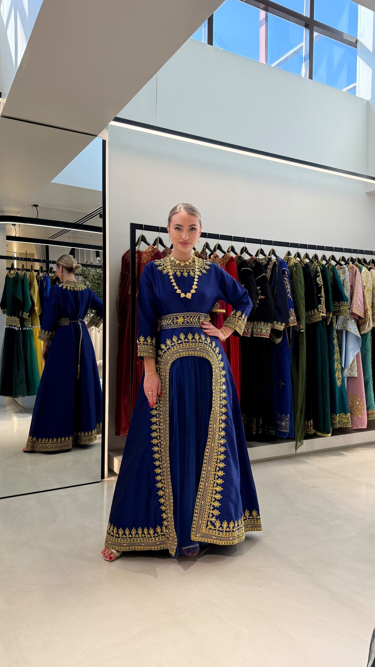 Nashel Jelwa Dress X Tulle-Royal blue