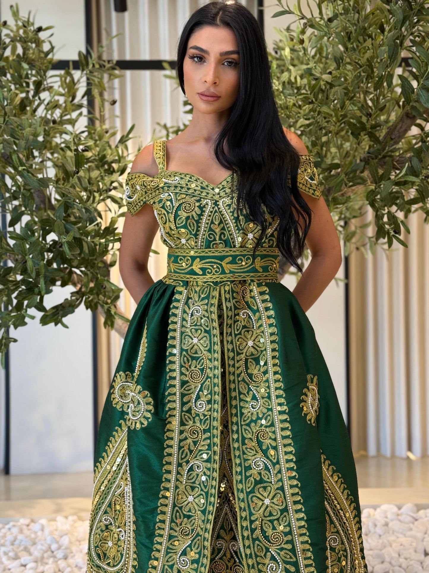 Jelwa Nashel Bridal Dress - Green 3
