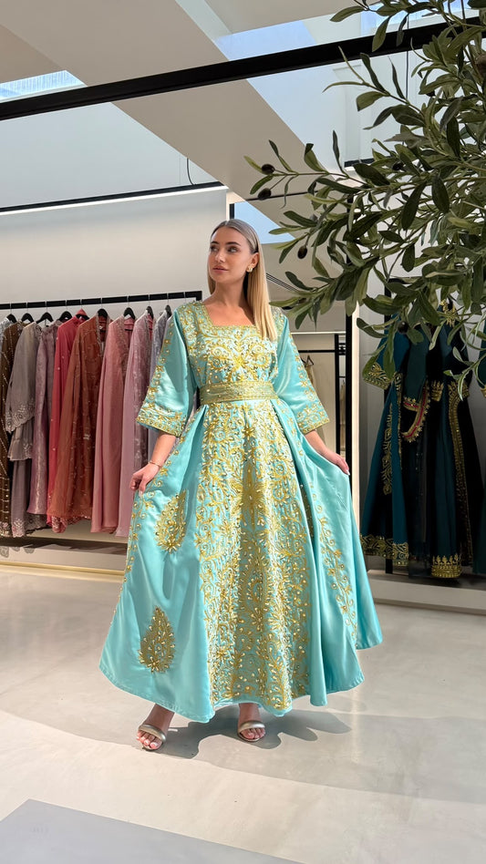 Nashel Jelwa Dress - Aqua