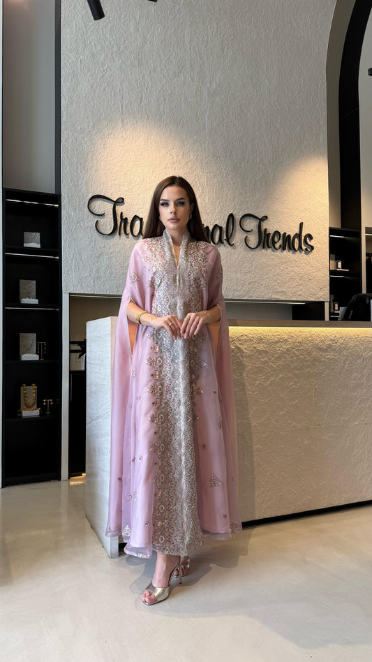 Jelwa Cape Kaftan- blush pink