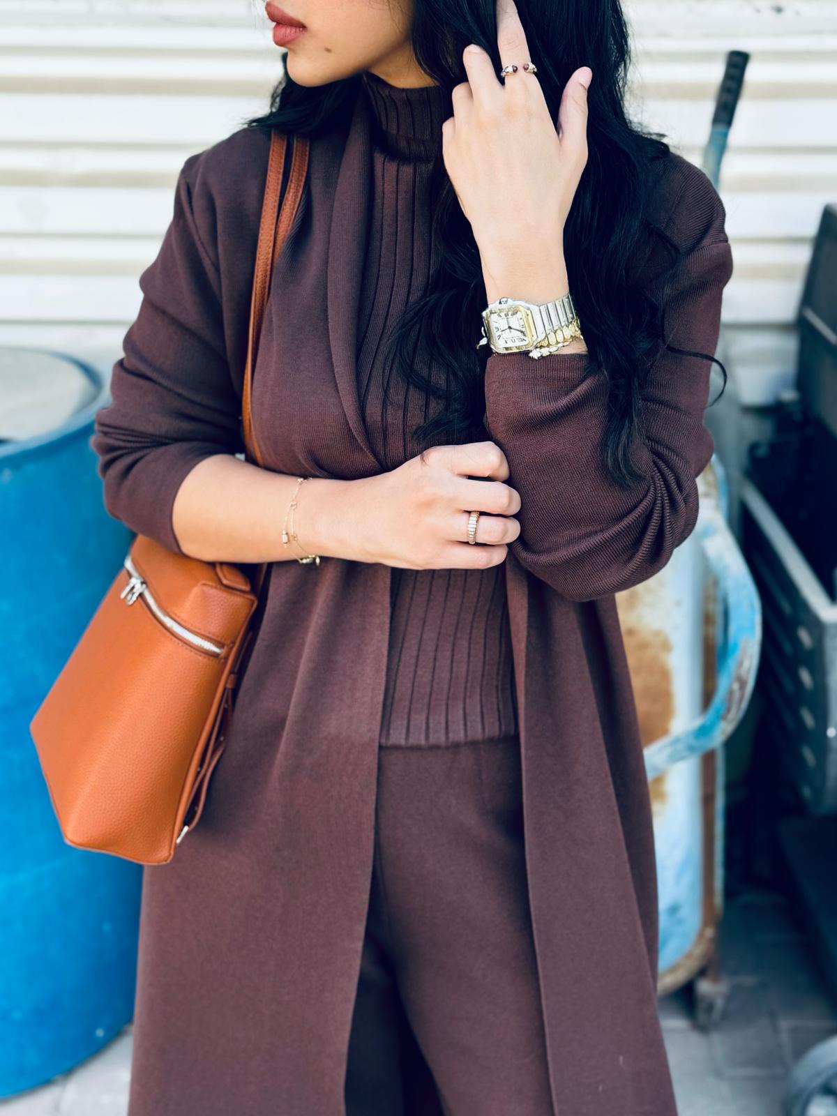 Winter 3 piece set - wool Brown