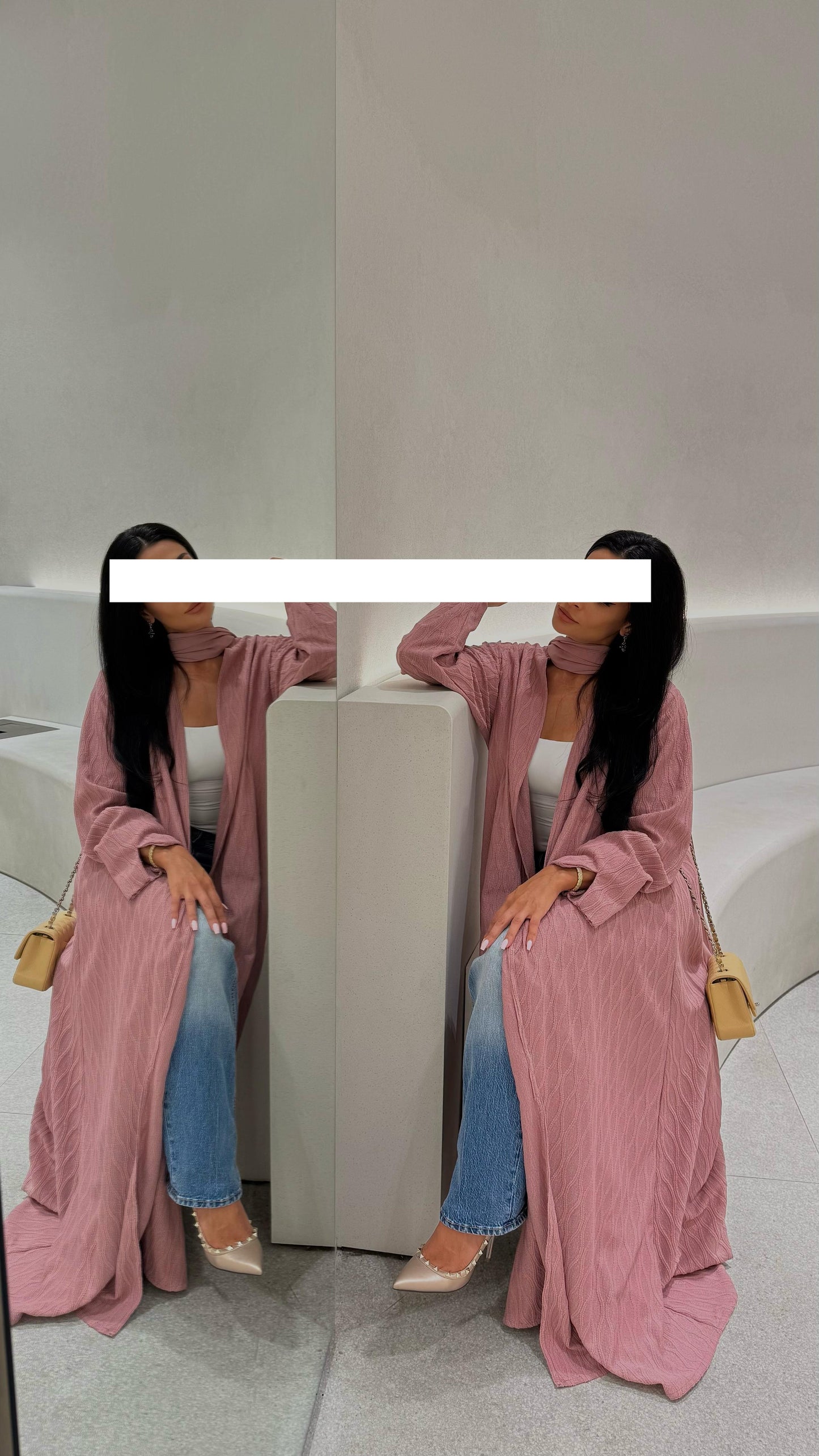 The Basic Abaya -Dusty Rose