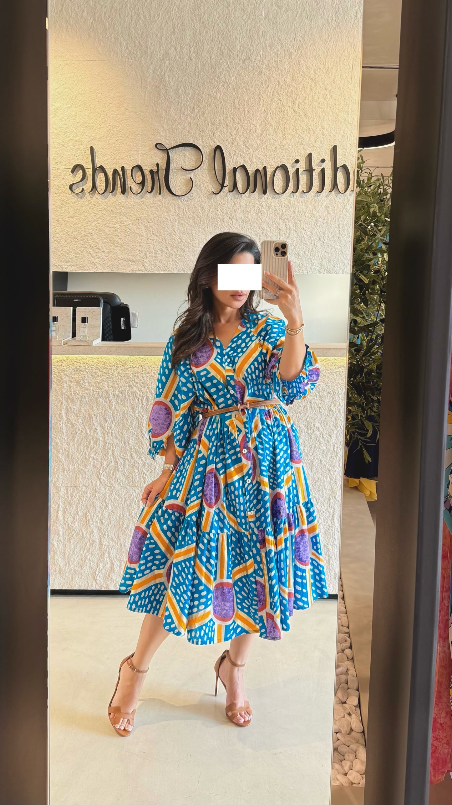 Summer Collection - Printed Blue Dress