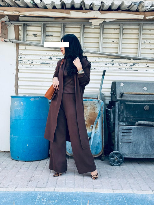 Winter 3 piece set - wool Brown