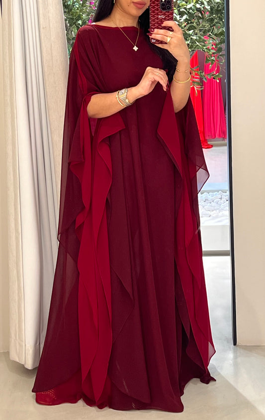 Burgundy Flow •Closed shoulder•