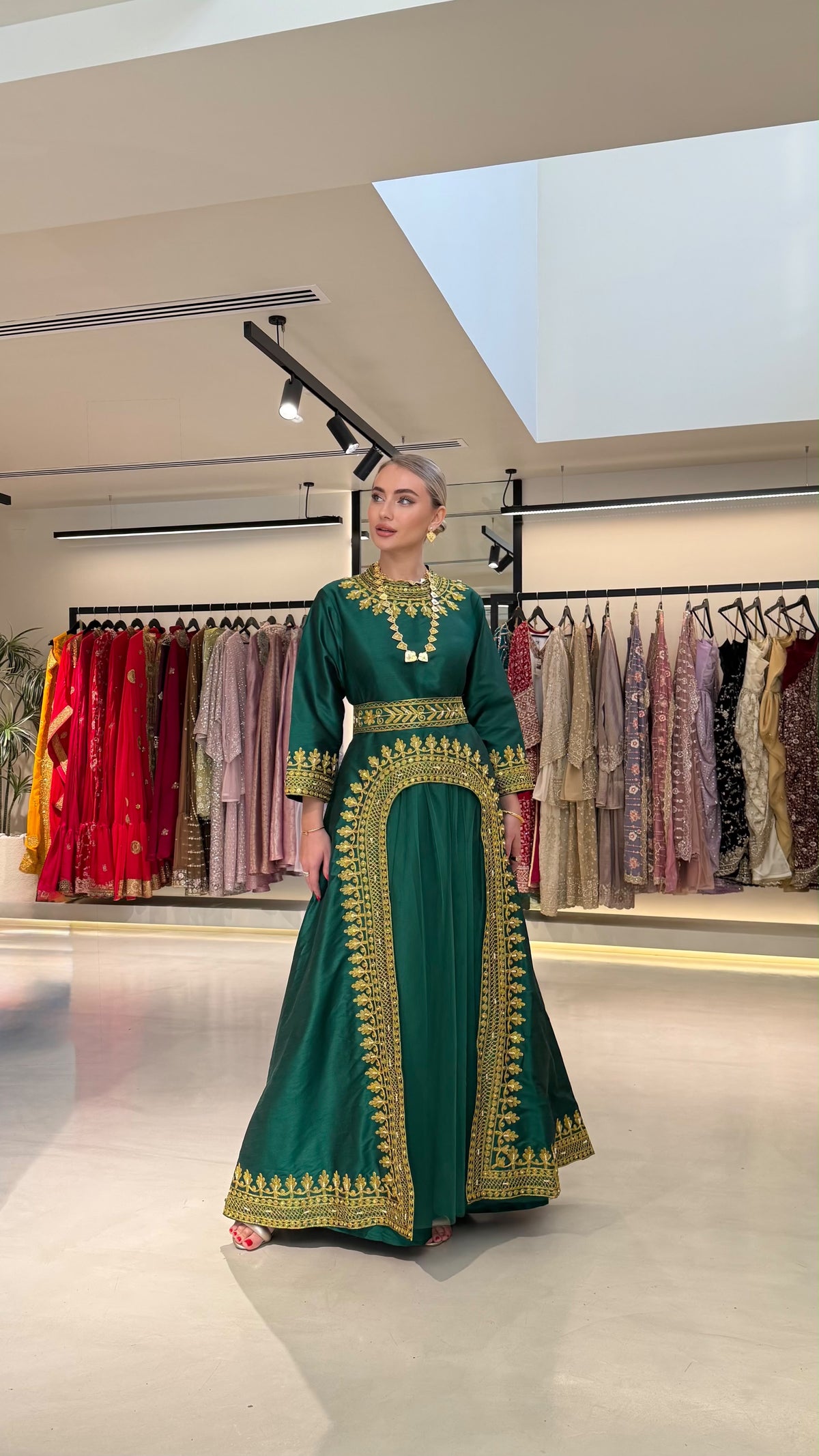 Nashel Jelwa Dress X Tulle- Forest Green