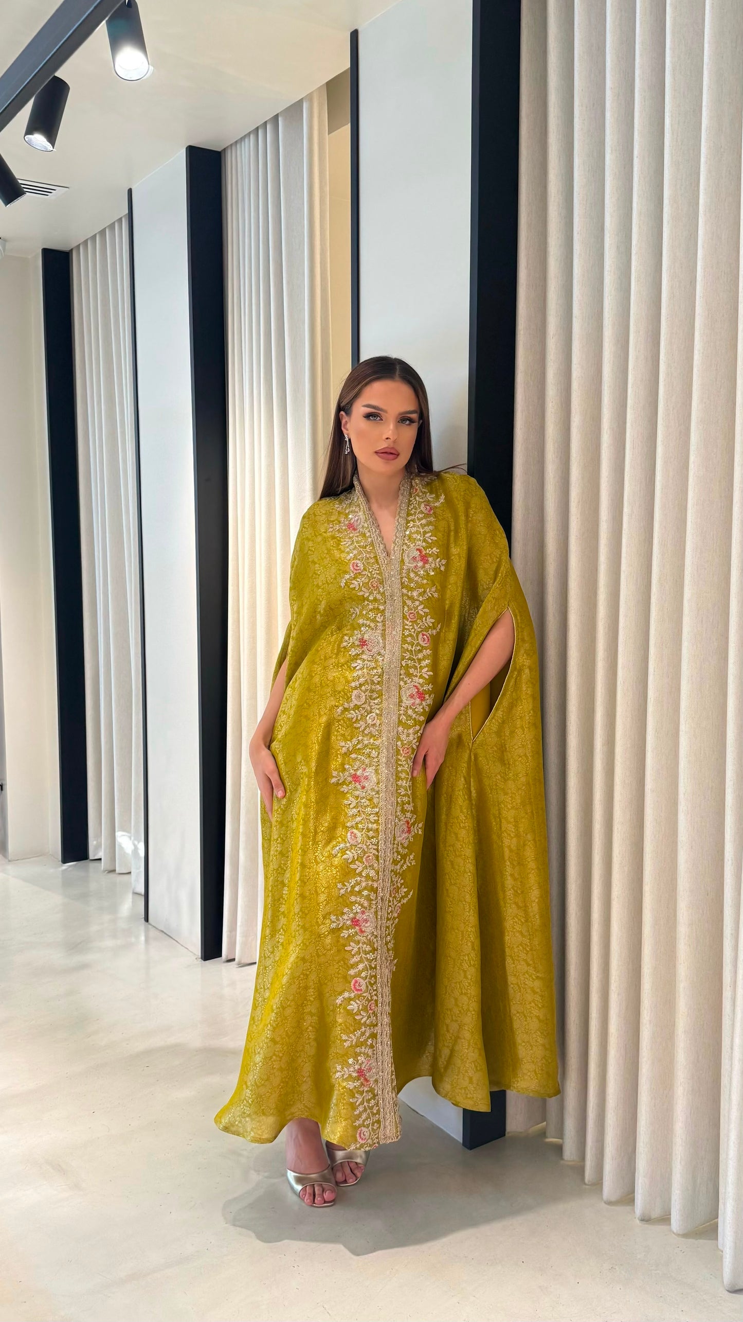 Cape Jelwa kaftan -Lime