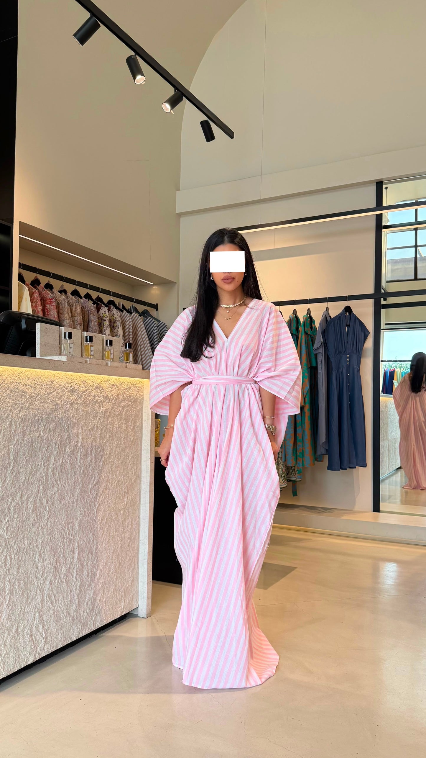 TT Summer Dress- Pink Stripes