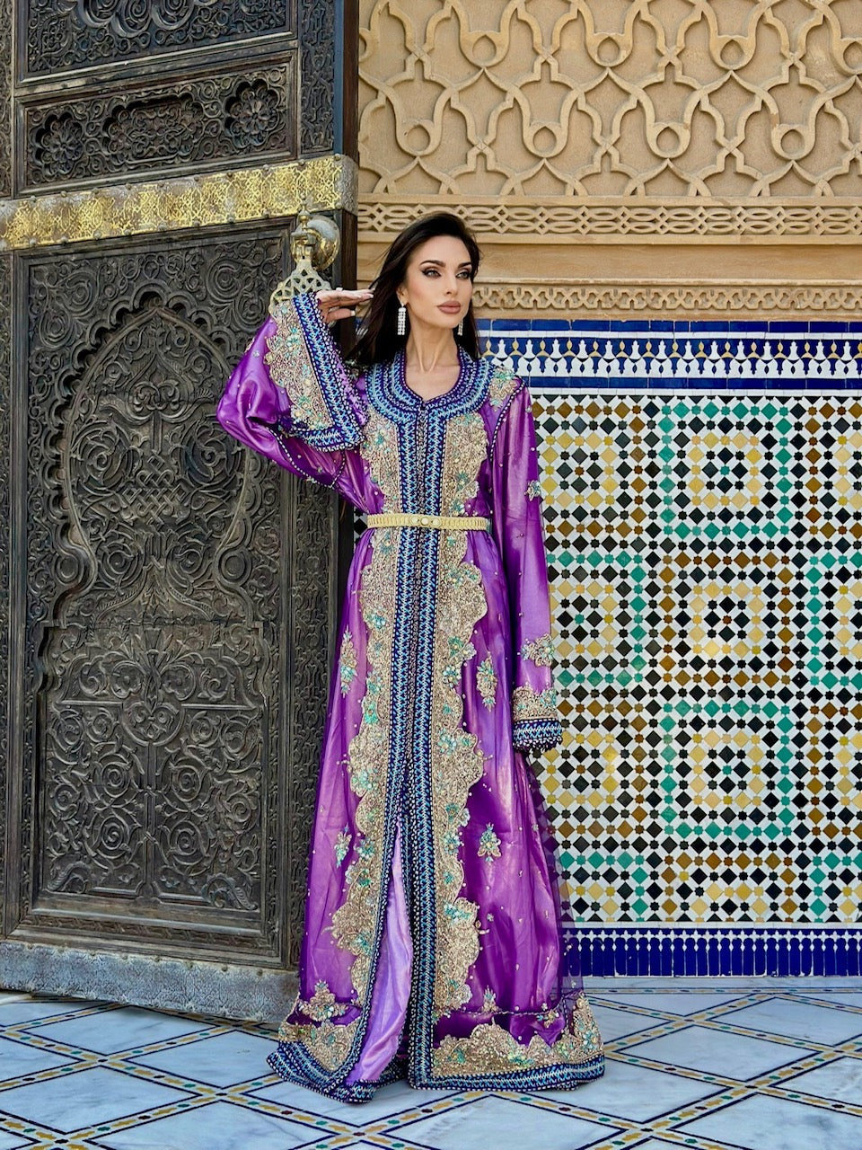 Morrocan Kaftan- Purple