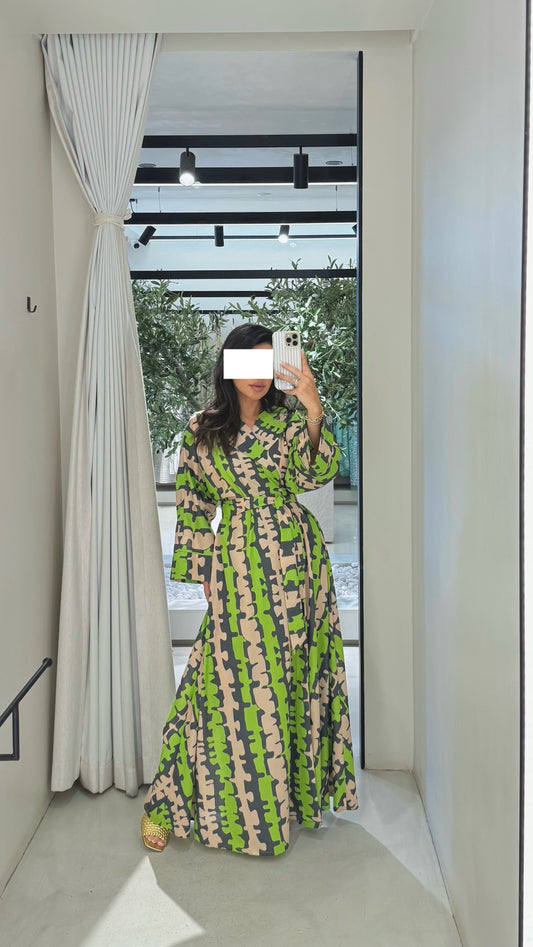 Summer Collection - Wrapped Green dress