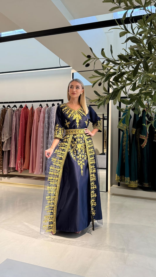 Nashel Jelwa Bridal Dress- Navy
