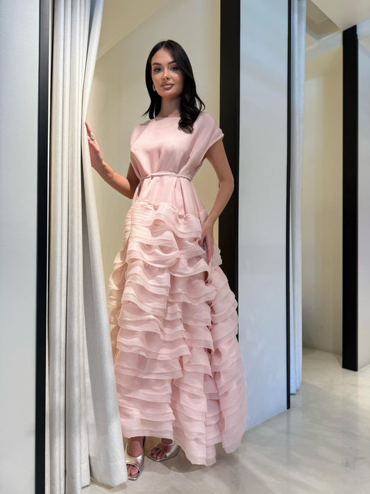 Forever Ruffles Short sleeves - powder pink