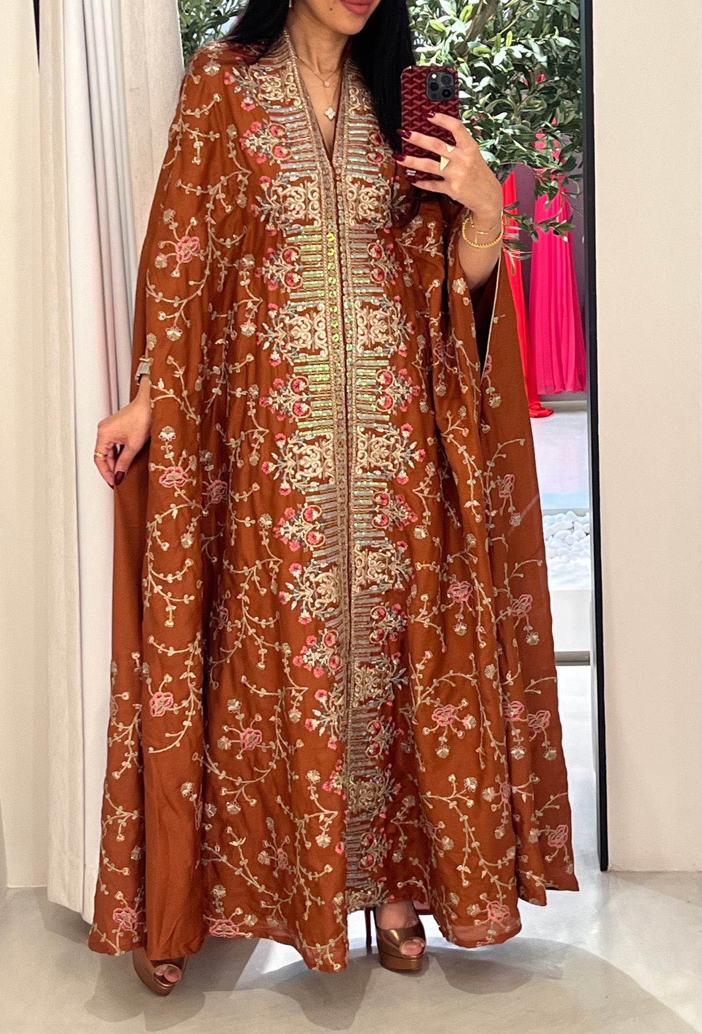Jelwa Cape kaftan - Copper