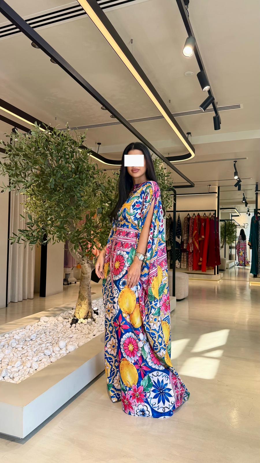 Summer floral kaftan  - Floral Drapes