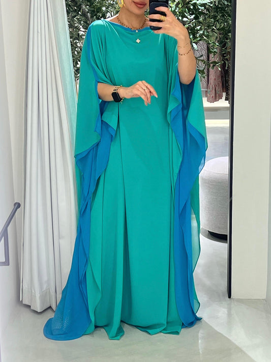Green x Aqua Flow •Closed shoulders•