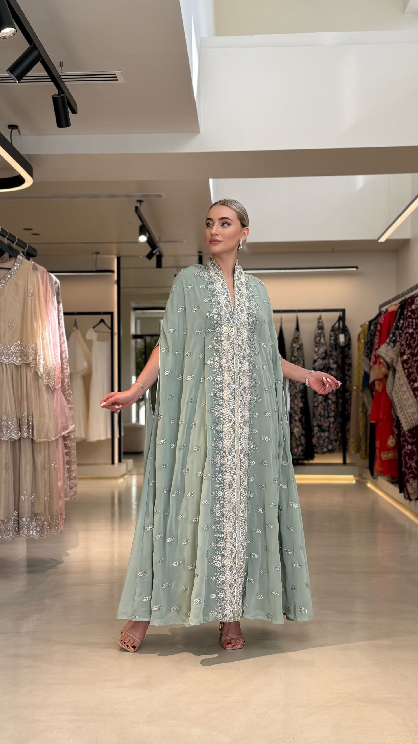 Cape Jelwa Kaftan -Mint