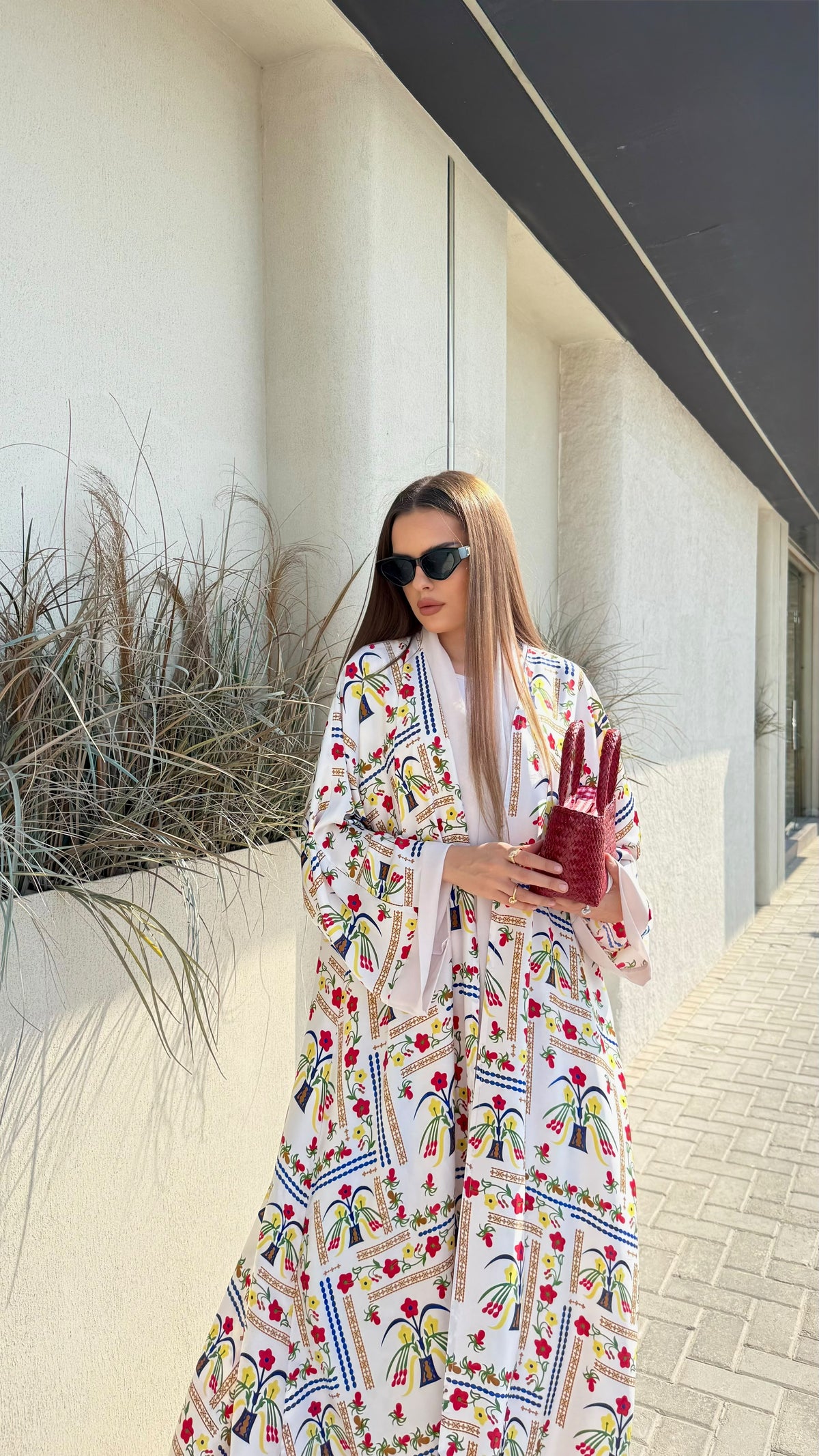 Whimsical Abaya - microflorals