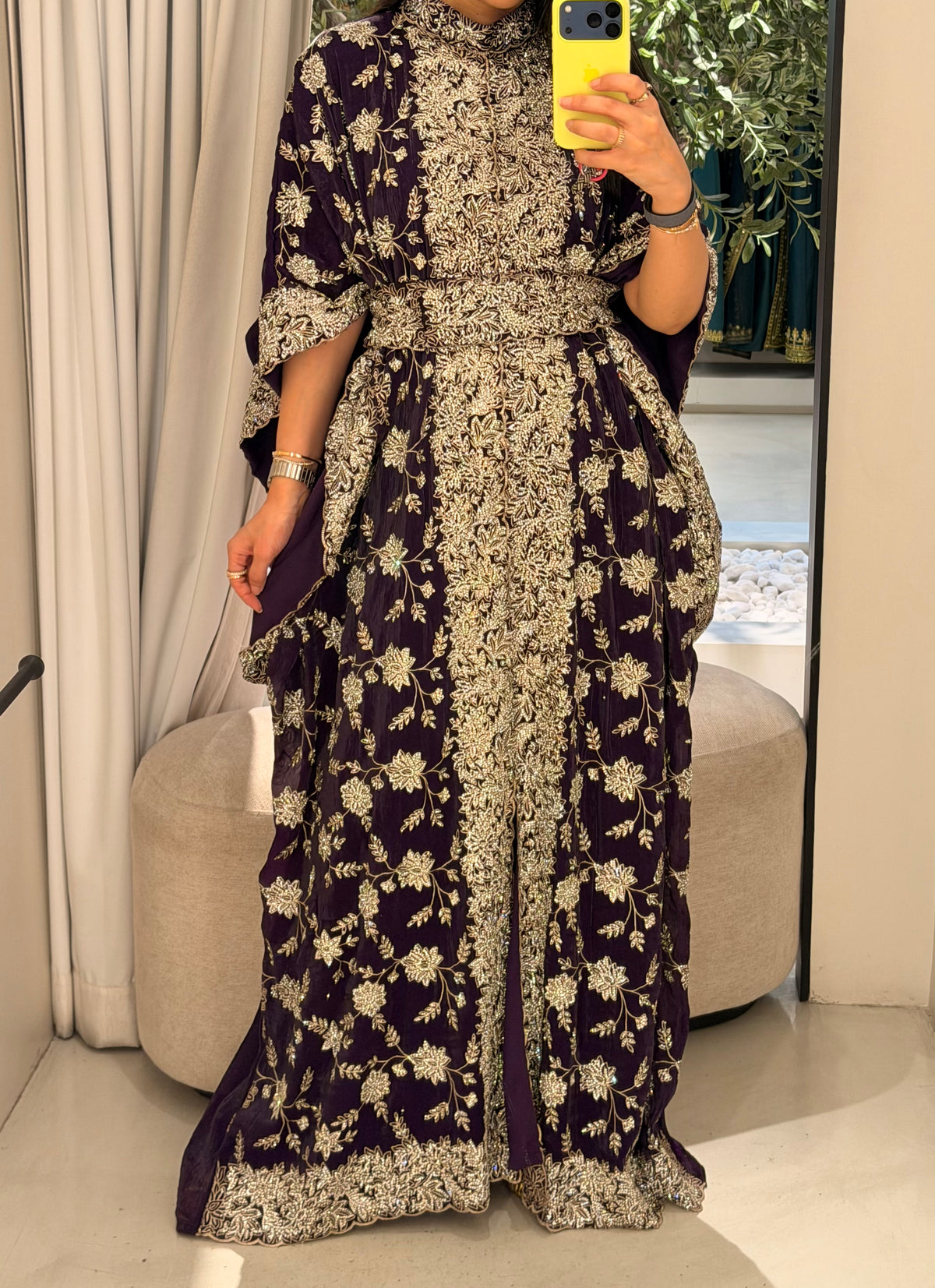 Wide Sleeves Jelwa  - Violet x crystals